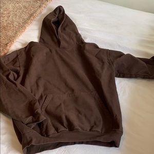 LA APPAREL brown XL hoodie